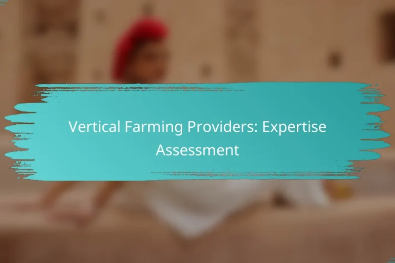 Vertical Farming Providers: Expertise Assessment