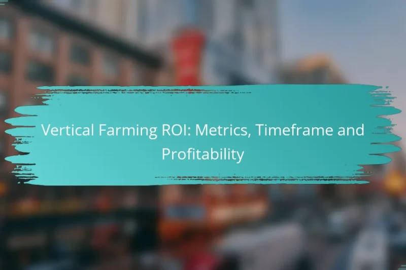 Vertical Farming ROI: Metrics, Timeframe and Profitability