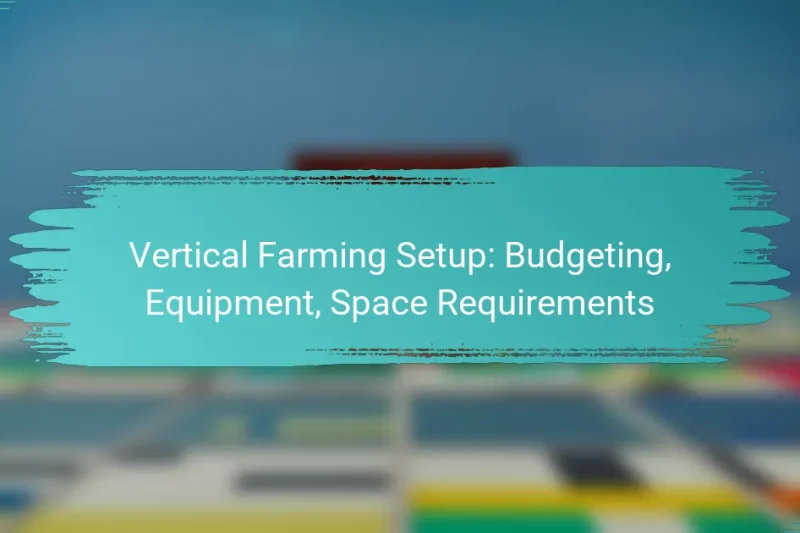 Vertical Farming Setup: Budgeting, Equipment, Space Requirements